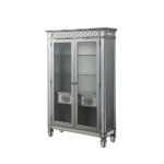 Mirrored & Antique Platinum Finish Varian Curio 66166 by ACME 17