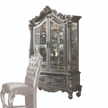 Antique Platinum Finish Versailles Curio 66838 by ACME