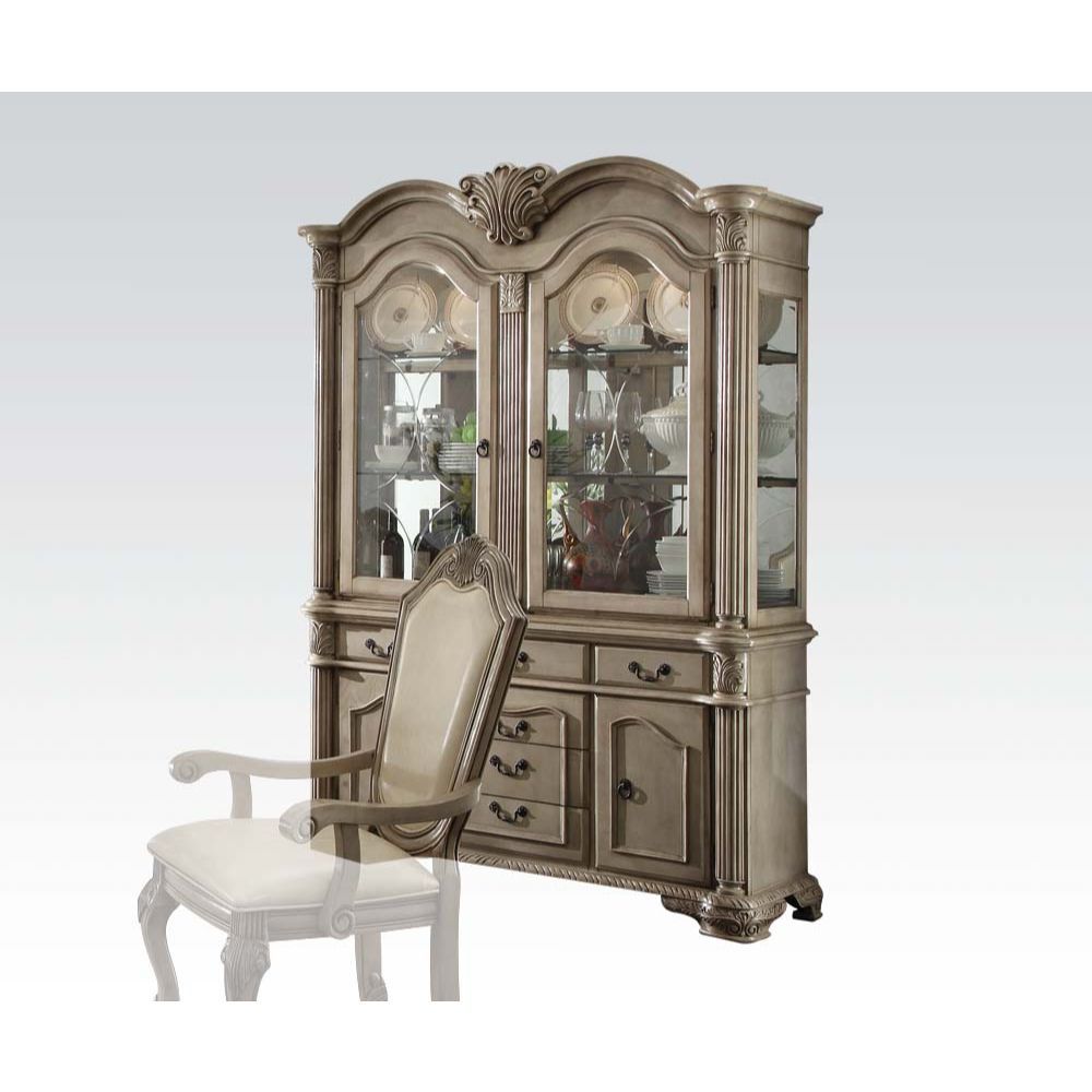 Antique White Finish Chateau De Ville Hutch & Buffet 64069A by ACME