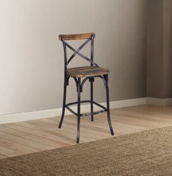 Black & Oak Zaire Bar Chair 96640 by ACME