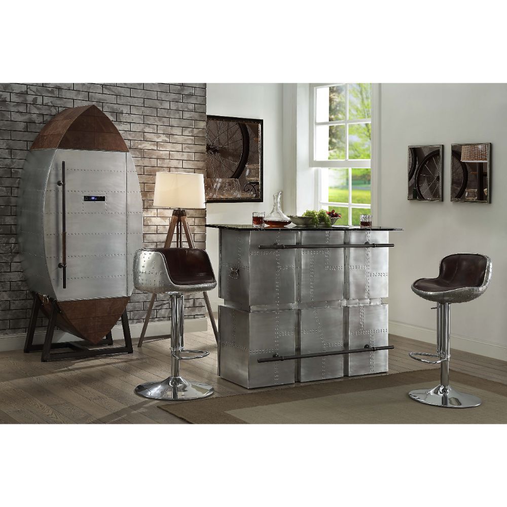 Marble Top Brancaster Bar Table W/Marble Top 70450 by ACME