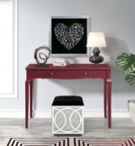 Alsen Console Red Table by ACME Accent Console Tables Mobilia Cleopatra 13 Alsen Console Red Table by ACME 13