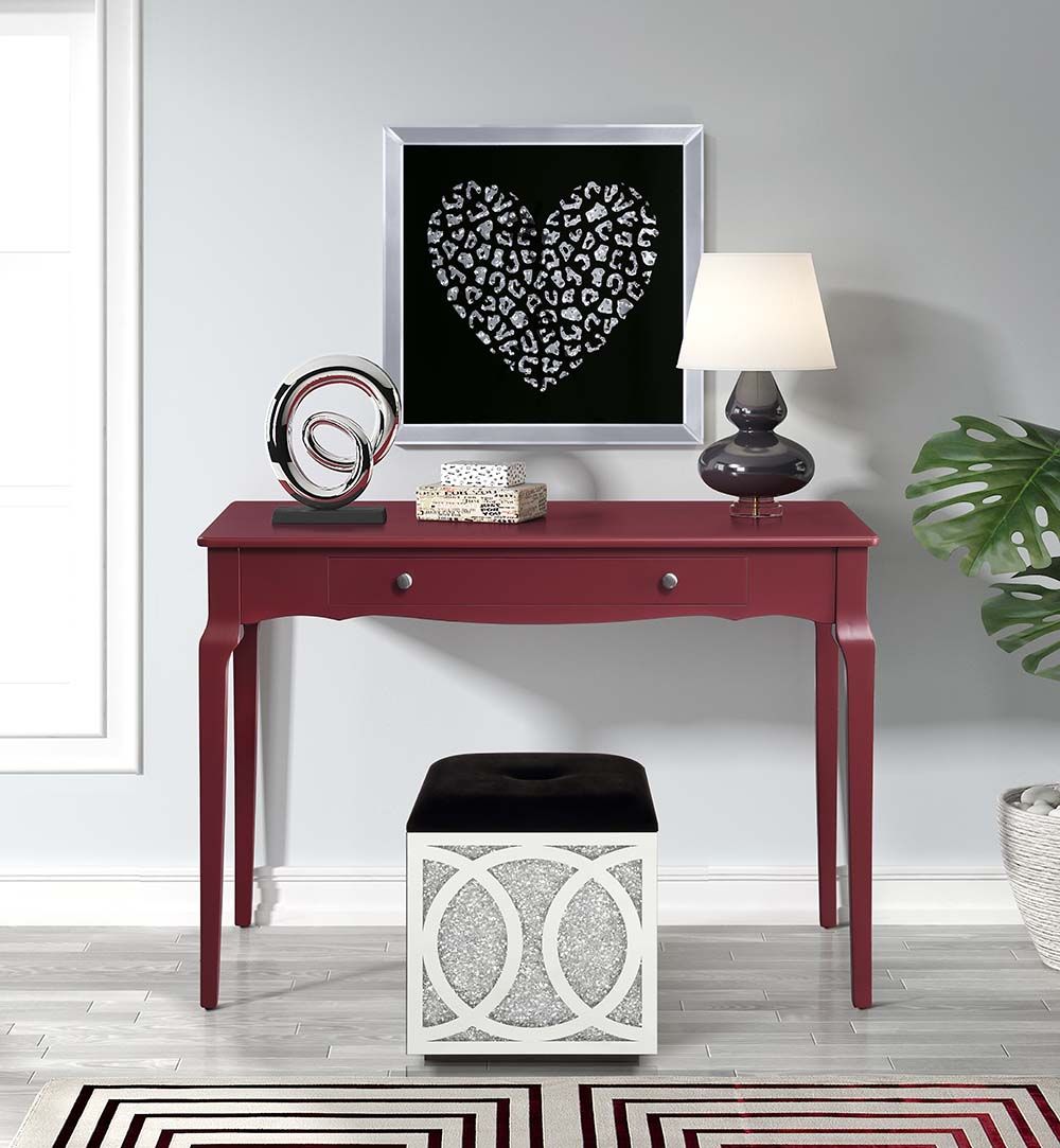 Alsen Console Red Table by ACME