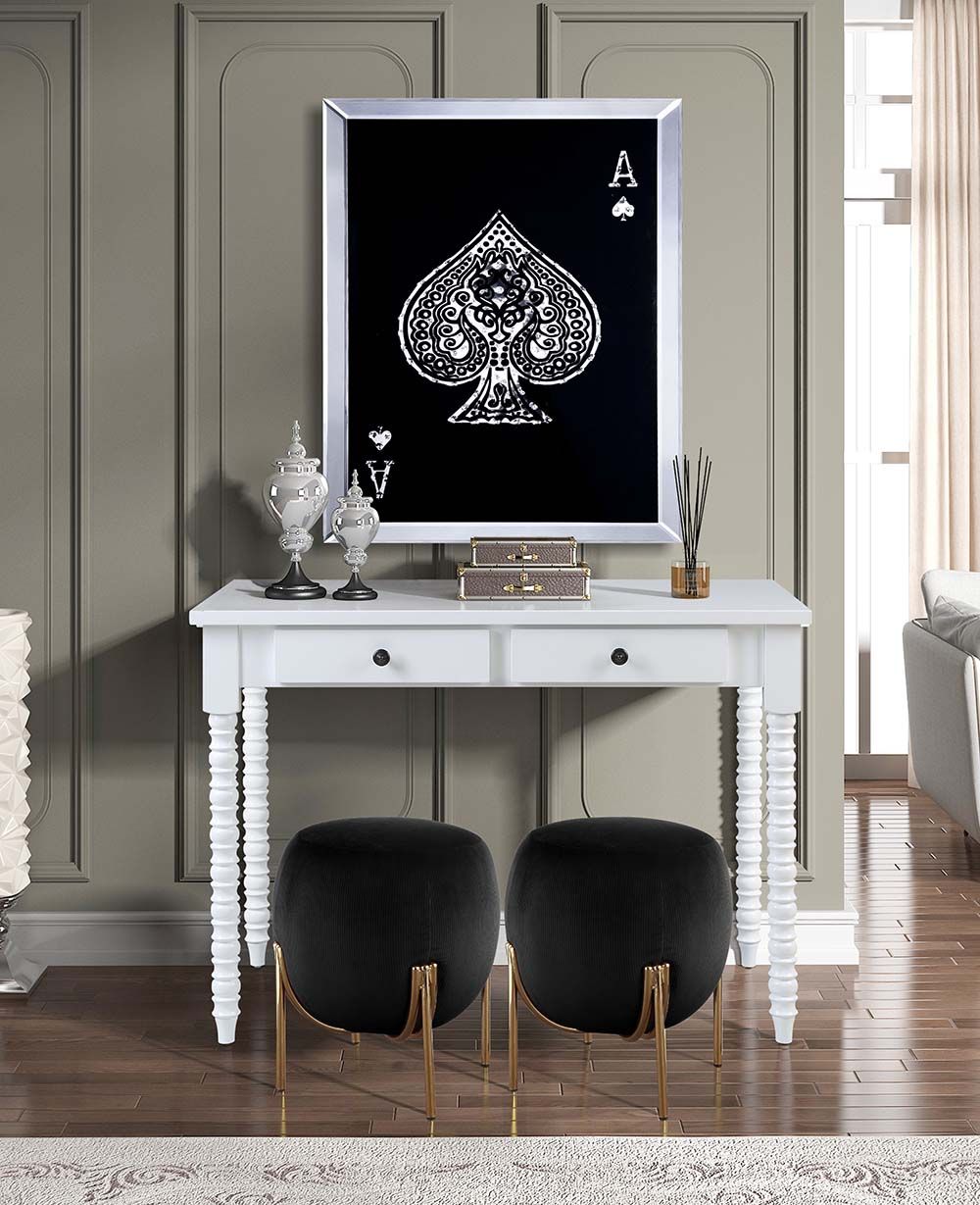 Altmar Console White Table by ACME