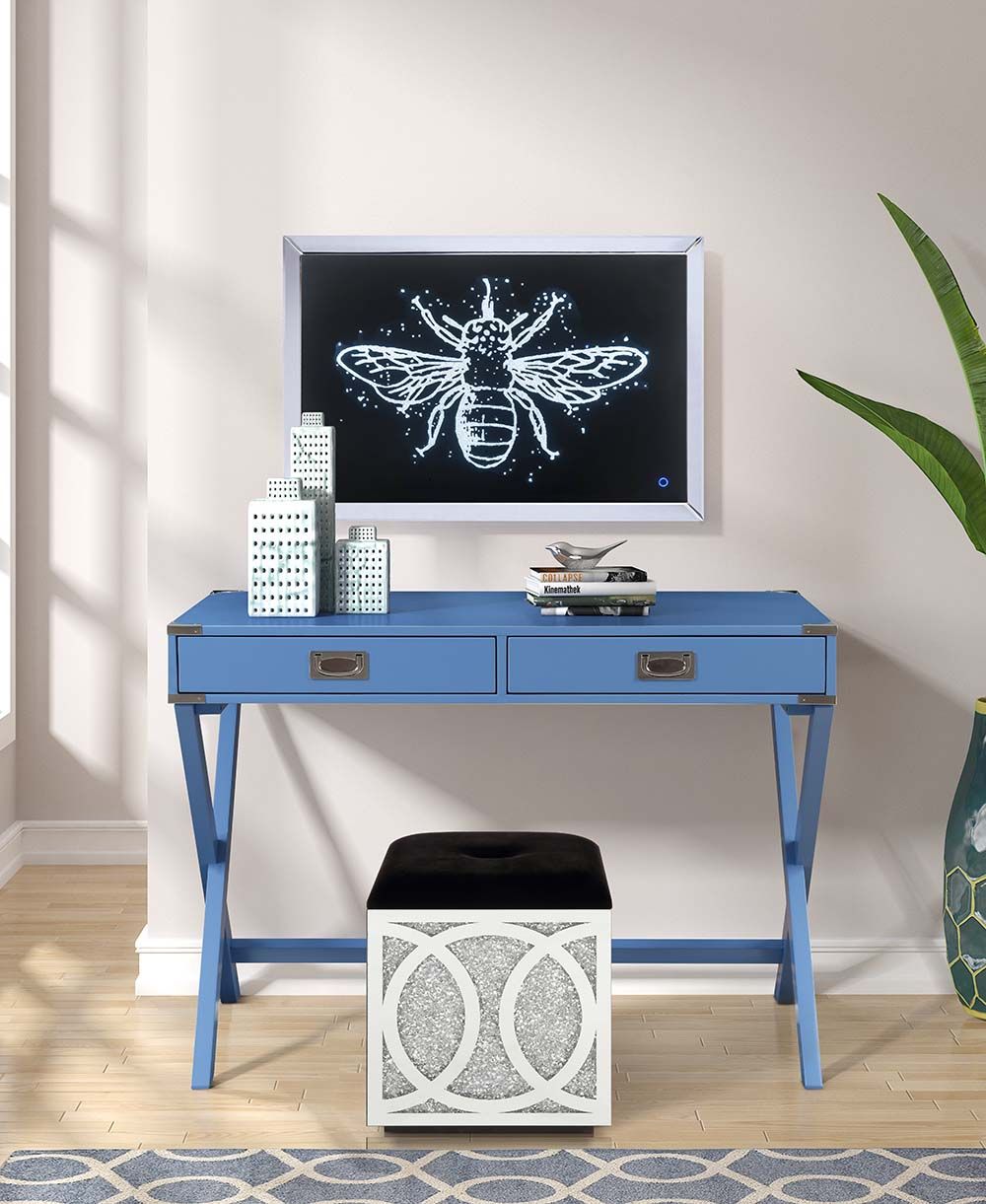 Amenia Blue Console Table by ACME