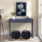 Black Nalo Console Table by ACME Accent Console Tables Mobilia Cleopatra 13 Black Nalo Console Table by ACME 13