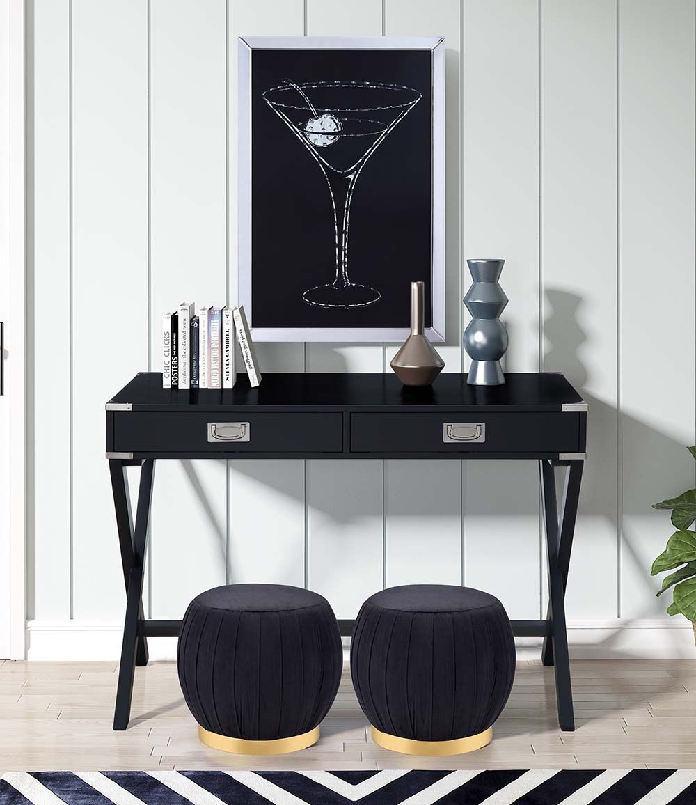 Amenia Black Console Table by ACME