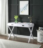 Amenia White Console Table by ACME Accent Console Tables Mobilia Cleopatra 17 Amenia White Console Table by ACME 17