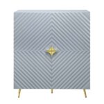 Gray High Gloss Gaines Cabinet by ACME Accent Console Tables Mobilia Cleopatra 13 Gray High Gloss Gaines Cabinet by ACME 13