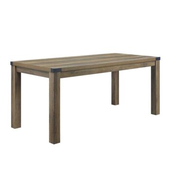 Rustic Oak Abiram Dining Table DN01028 by ACME