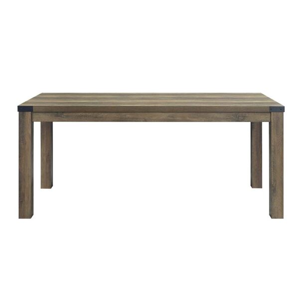 Rustic Oak Abiram Dining Table DN01028 by ACME - Image 2