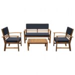 Denim Blue HANA 4 PC. PATIO SET GM-1020BL-4PK BY Furniture of America. 13