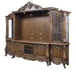 Oak Latisha Entertainment Center LV01355 by ACME Luxury Living Room Furniture Mobilia Cleopatra 12 Oak Latisha Entertainment Center LV01355 by ACME 12