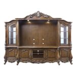 Oak Latisha Entertainment Center LV01355 by ACME Luxury Living Room Furniture Mobilia Cleopatra 13 Oak Latisha Entertainment Center LV01355 by ACME 13