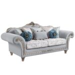 Light Gray Linen Pelumi Sofa W/8 Pillows LV01112 by ACME Luxury Living Room Furniture Mobilia Cleopatra 15 Light Gray Linen Pelumi Sofa W/8 Pillows LV01112 by ACME 15