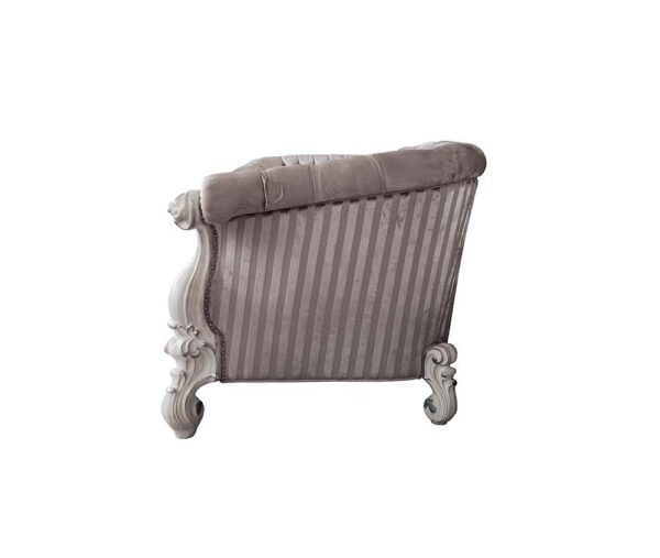 Ivory Fabric & Bone White Sofa LV01394 By Acme - Image 4