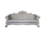 Vendome II Sofa With 6 Pillows in Ivory Fabric LV01329 by ACME 12