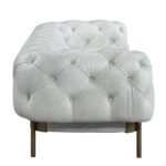 White Leather Ragle Sofa LV01021 by ACME Luxury Living Room Furniture Mobilia Cleopatra 15 White Leather Ragle Sofa LV01021 by ACME 15