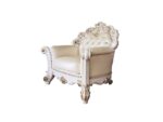 Vendome Chair With Pillow in Champagne Leather LV01326 by ACME 21