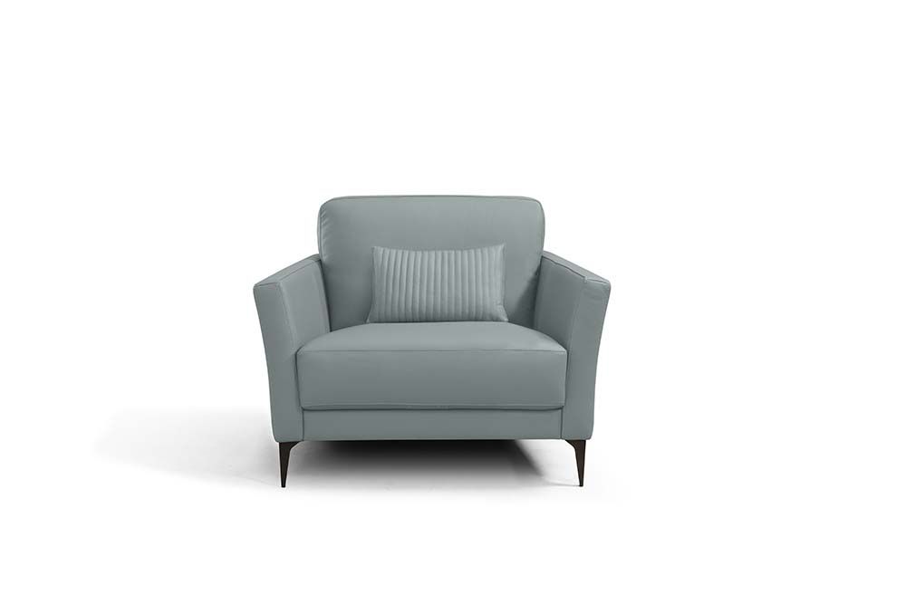 Watery Leather Tussio Chair W/Pillow LV00948 by ACME