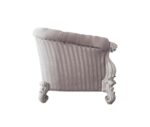 Ivory Fabric & Bone White Finish Versailles Loveseat W/5 Pillows LV01395 by ACME 13