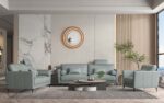 Watery Leather Tussio Chair W/Pillow LV00948 by ACME Living Chairs Mobilia Cleopatra 8 Watery Leather Tussio Chair W/Pillow LV00948 by ACME 8