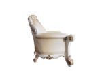 Vendome Loveseat With 3 Pillows in Champagne Leather LV01325 by ACME Luxury Living Room Furniture Mobilia Cleopatra 15 Vendome Loveseat With 3 Pillows in Champagne Leather LV01325 by ACME 15