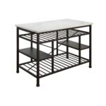 Marble Lanzo Kitchen Island 98400 by ACME 17