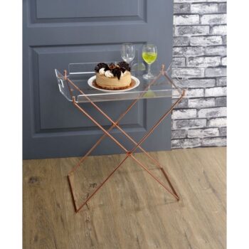 Clear Acrylic Cercie Tray Table 98189 by ACME