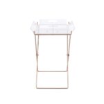 Clear Acrylic Cercie Tray Table 98189 by ACME Dining Room Furniture Mobilia Cleopatra 12 Clear Acrylic Cercie Tray Table 98189 by ACME 12