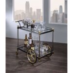 Cyrus Serving Cart by ACME Dining Room Furniture Mobilia Cleopatra 7 Cyrus Serving Cart by ACME 7