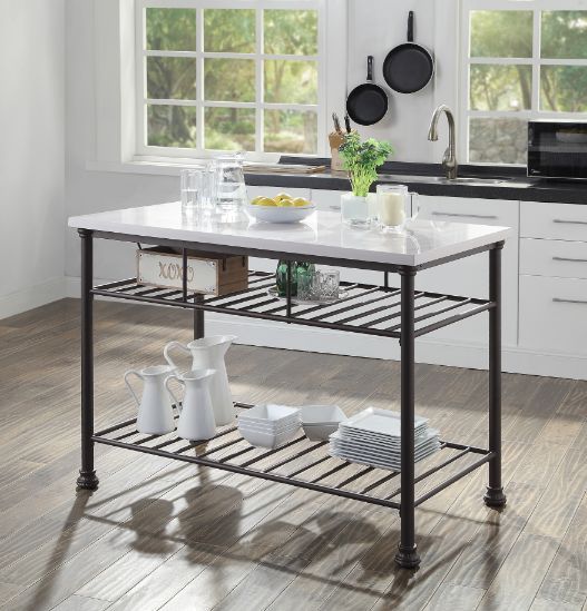 Freyja Kitchen Island by ACME