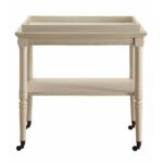 Antique White Finish Frisco Serving Cart 82908 by ACME Servers Mobilia Cleopatra 21 Antique White Finish Frisco Serving Cart 82908 by ACME 21