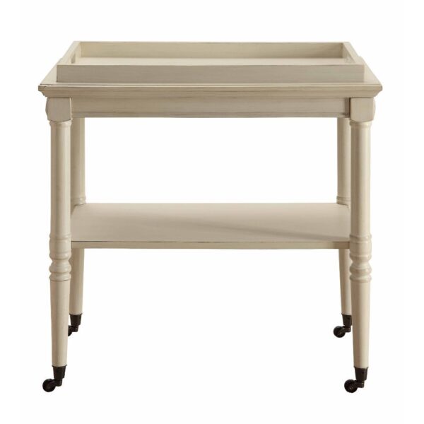 Antique White Finish Frisco Serving Cart 82908 by ACME - Image 5