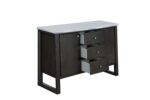 Marble & Gray Oak Madan Server by ACME Dining Room Furniture Mobilia Cleopatra 22 Marble & Gray Oak Madan Server by ACME 22