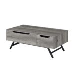 Gray Oak Throm Coffee Table W/Lift Top LV00832 by ACME Luxury Coffee Tables Mobilia Cleopatra 14 Gray Oak Throm Coffee Table W/Lift Top LV00832 by ACME 14