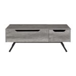 Gray Oak Throm Coffee Table W/Lift Top LV00832 by ACME Luxury Coffee Tables Mobilia Cleopatra 15 Gray Oak Throm Coffee Table W/Lift Top LV00832 by ACME 15