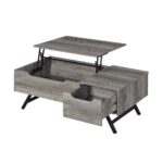 Gray Oak Throm Coffee Table W/Lift Top LV00832 by ACME Luxury Coffee Tables Mobilia Cleopatra 17 Gray Oak Throm Coffee Table W/Lift Top LV00832 by ACME 17