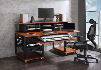 Cherry & Black Megara Music Desk by ACME