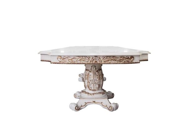 Pearl Vendome Dining Table W/Pedestal Base DN01346 by ACME - Image 3