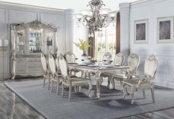 Bently 96-inch rectangular Dining Table in Champagne Fhi by ACME
