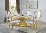 Fallon Dining Table by ACME Dining Room Furniture Mobilia Cleopatra 9 Fallon Dining Table by ACME 9