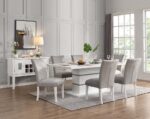 Elizaveta Dining Table by ACME Luxury Dining Tables Mobilia Cleopatra 13 Elizaveta Dining Table by ACME 13