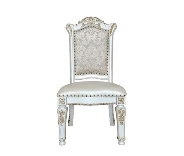 Pearl Leather Vendom Side Chair DN01348 by ACME - Image 2