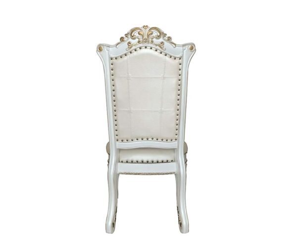 Pearl Leather Vendom Side Chair DN01348 by ACME - Image 4