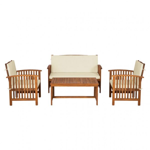 Beige KYUSHU 4 PC. PATIO SET GM-1022BG-4PC BY Furniture of America. 4