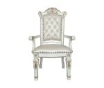 Pearl Leather Vendom Dining Chair DN01349 by ACME Dining Chair & Bench Mobilia Cleopatra 12 Pearl Leather Vendom Dining Chair DN01349 by ACME 12