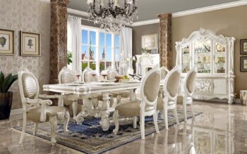 Versailles Arm Chair – Bone White Finish DN01390 by ACME