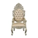 Gold Leather Sorina Arm Chair DN01210 by ACME Dining Chair & Bench Mobilia Cleopatra 14 Gold Leather Sorina Arm Chair DN01210 by ACME 14