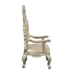 Gold Leather Sorina Arm Chair DN01210 by ACME Dining Chair & Bench Mobilia Cleopatra 15 Gold Leather Sorina Arm Chair DN01210 by ACME 15